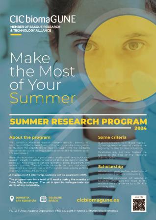 Imagen 2024 CIC biomaGUNE Summer Research Program